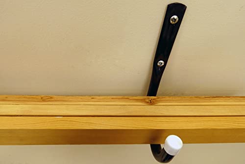 Shepherd Hardware 8089E Heavy Duty Steel 5-Inch Garage Storage Utility Hooks, 4 Pack, Black - color: Black, size: 5 Inch