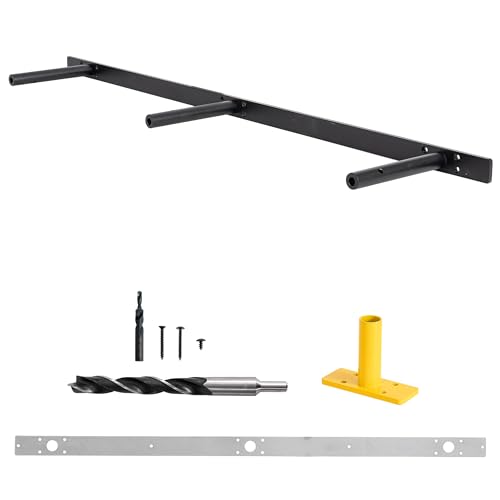 38‘’ Heavy-Duty Hidden Floating Shelf Bracket – 210 LBS Max Load (Mounted on Studs), Floating Mantel Bracket for Fireplace & Wall Shelves, Includes Easy Installation Kit（38 inch Brackets） - size: 38 Inch - With Ease Kit