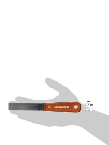 Warner 3/4" Full Flex Putty Knife, Carbon Steel Blade, Rosewood Series, 604