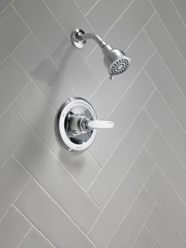 Delta Foundations 13 Series 2-Spray Shower Faucet Set, Chrome Shower Head and Handle Set, Valve Trim Kit, Chrome BT13210 (Valve Not Included) - color: Chrome
