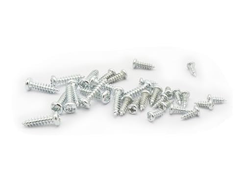 LBY 900pcs M2.3 M2.6 M3 Pan Head Self-Tapping Sheetmetal Screw Assortment Kit, Carbon Steel, Zinc-Plated - color: Silver