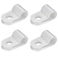 100Pcs Nylon R-Type Cable Clips 5/8 Inch Plastic Wire Mount Clamp - size: 5/8 INCH 100PCS R-Type