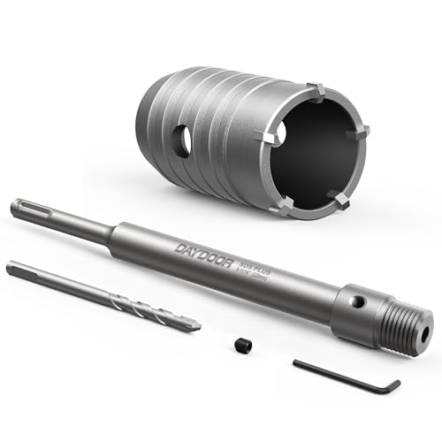 DAYDOOR 1-9/16" (40mm) Concrete Hole Saw with SDS Plus Shank - size: 1-9/16''