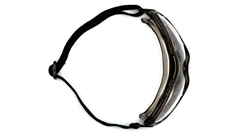 Low Profile Chemical Splash Goggles, Gray Anti-Fog Lens - color: Clear Anti-fog Lens