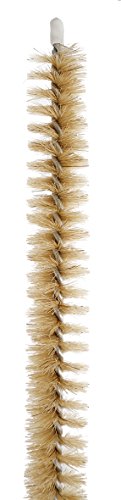 KONEX 45" Dryer Vent Cleaner Brush Flexible Lint Trap Cleaning Tool with Horsehair Bristles - style: Medium-Stiff Natural Bristle