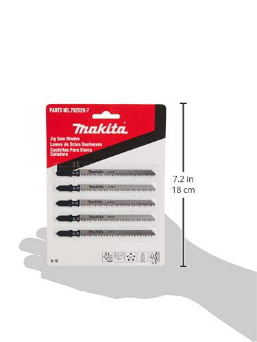 Makita 792529-7 Jig Saw Blade #B-10 5-Pack , Black
