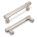 10 Pack 3-3/4 Inch(96mm) Kitchen Cabinet Handles Brushed Satin Nickel Cabinet Pulls Drawer Pulls Solid Cabinet Hardware - color: Brushed Satin Nickel, size: 3-3/4'' Hole Center(96mm)