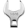 1/2'' Full Polish Drive Jumbo Crowfoot Wrench, Open End Wrench, SAE, 1-5/16'', CR-V Steel, Tools for Mechanics Maintenance or Repairs, Access Fasteners in Tight Spaces Work Hard-To-Reach Areas - size: SAE-1-5/16''