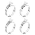 HARFINGTON 4pcs Hose Clamps 1.3"-2.2" (33-57mm) Adjustable 304 Stainless Steel Worm Gear Hose Clamps Assortment Kit for Plumbing Dryer Vent Automotive Dust Collector - size: 33-57mm