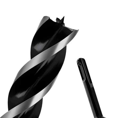 1-1/2" x 9" Auger Drill Bit with SDS Plus Shank for Wood - size: 1-1/2"x9"
