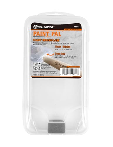 ROLLINGDOG Super Sealed Paint Brush Case - color: Paint Brush Storage for 1" to 4" Brushes