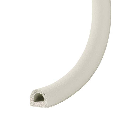 Frost King V25WA D-Section Rubber Self-Stick Weatherseal Tape, 5/16" W, 1/4" T, 17 ft L, White - size: 5/16" W, 1/4" T, 17 ft L, style: D-Section, 5/16" W, 1/4" T, 17 ft L, White