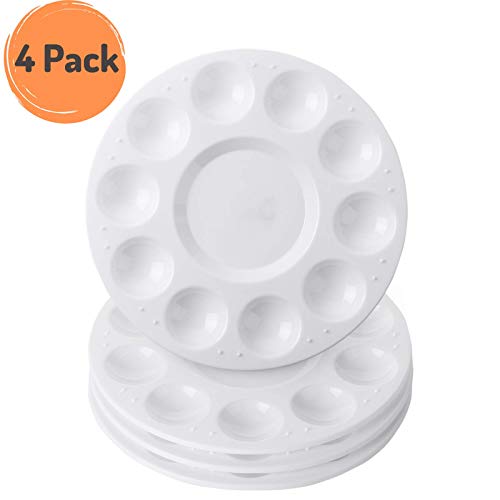 Mr. Pen- Round Paint Tray Palettes, 4 Pack - size: 4 Pack