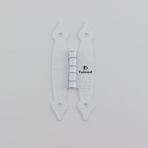 T Tulead White H-Shape Hinges Flush Mount Hinge 4PCS - color: White-4PCS