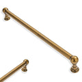 10 Pack 10 Inch Hole Center Antique Brass Cabinet pulls 100% Solid Heavy Duty Dresser Pulls Cabinet Drawer Pulls for Kitchen Cupboard Hardware - color: Antique Brass, size: 10 inch hole center