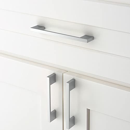 Amerdeco 10 Pack Polished Chrome Cabinet Pulls 5 Inch(128MM) Hole Centers Kitchen Cabinet Handles Cabinet Hardware Kitchen Handles for Cabinets Cupboard Handles Drawer Pulls ZH0060… - color: Polished Chrome, size: 5"/128mm Hole Center, style: 10 Pack