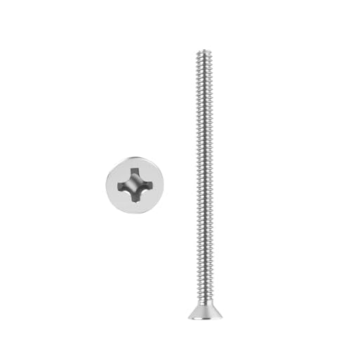304 Stainless Steel Machine Screws,30pcs #6-32x1-3/4 Extra Long Outlet Screws Machine Long Electrical Outlet Screws Device Mounting Electrical Extender for Fix Wonky - size: #6-32x1-3/4"