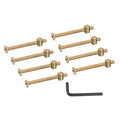 PATIKIL 8 Set Bunk Bed Bolts and Nuts Kit, M6x70mm Furniture Bolts Hex Drive Socket Cap Hardware Replacement for Beds Headboards Chairs - size: M6x70mm