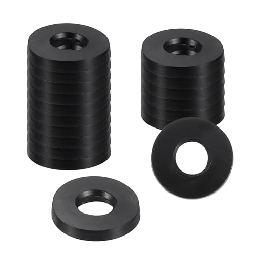 uxcell 18Pcs Rubber Washers, 7/16 OD x 3/16 ID x 0.06" Thickness Flat Washers for Bolts Spacers, Shower Head, Plumbing, Hose Connecting - size: 7/16 OD x 3/16 ID x 0.06"