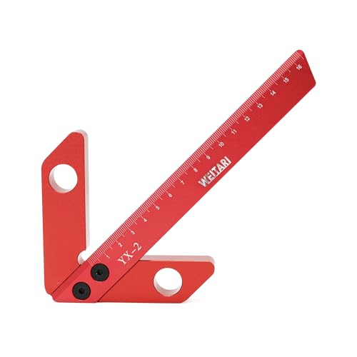 Center Measuring Tool,Center Finder, Line Gauge Center Finder, 45/90 Degree Right Angle Line Gauge Carpenter Ruler,Aluminum Alloy Woodworking Center Scribe Square Center Scribe 165mm - style: 165mm