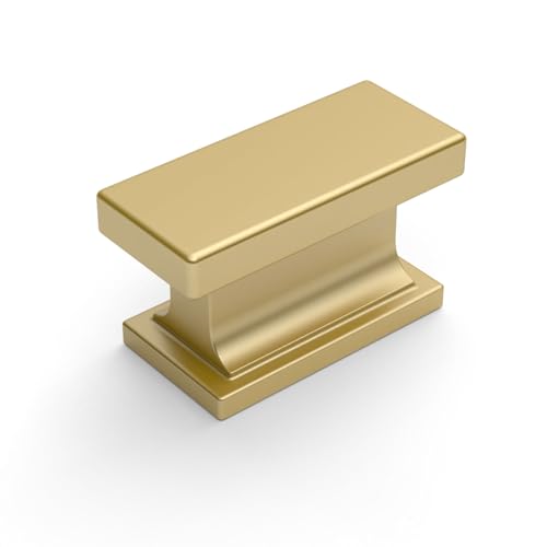 Amerdeco 10 Pack Brushed Gold Cabinet Knobs 1.46" - color: Brushed Gold, size: 1.46"/37MM