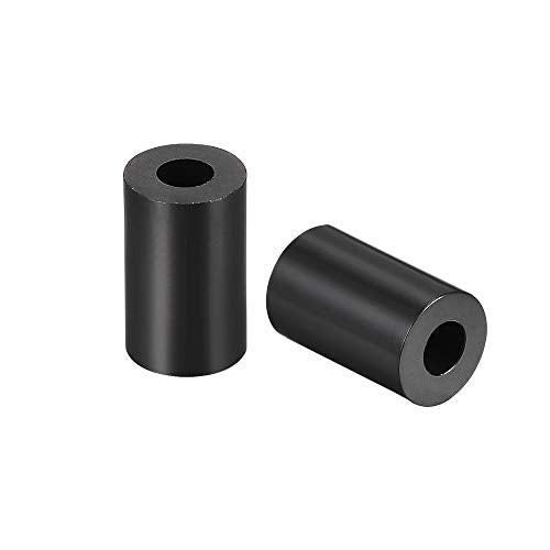 uxcell Nylon Round Spacer Washer 3.2mm ID 7mm OD 9mm Height for M3 Screws Black 100Pcs - size: 3.2mmx7mmx9mm