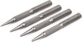 HORUSDY 4-Piece Durable Nail Setter Punch & Center Punch Set, Hardened Cr-V Steel with Non-Slip Knurled Grip, Includes 3 Nail Setters (1/32", 1/16", 3/32") and 1/8" Center Punch - style: 4-Piece 100mm