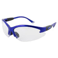 Global Vision Cougar Safety Glasses Nurses Dental Assistant Glasses Shooting Glasses for Women Men Clear Lens (Blue) - color: Blue