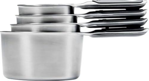 OXO Good Grips 4 Piece Stainless Steel Measuring Cups with Magnetic Snaps - size: 4 count, style: Cups