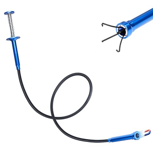 Flexible Grabber Tool, Magnetic 4-Claw Gripper (24", Blue) - size: Blue Magnetic