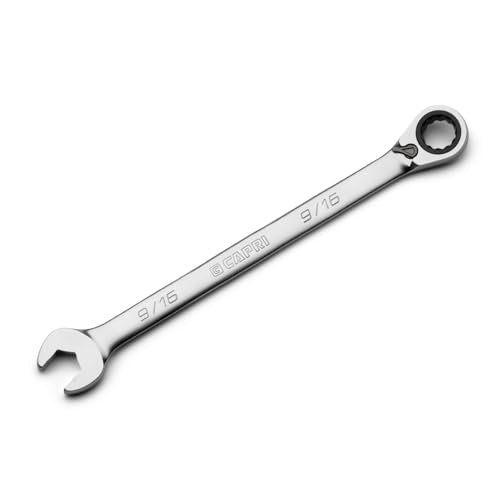 Capri Tools 9/16 in. 120-Tooth Ultra-Smooth Reversible Ratcheting Combination Wrench, XL Long Series, SAE, 12-Point - size: 9/16"