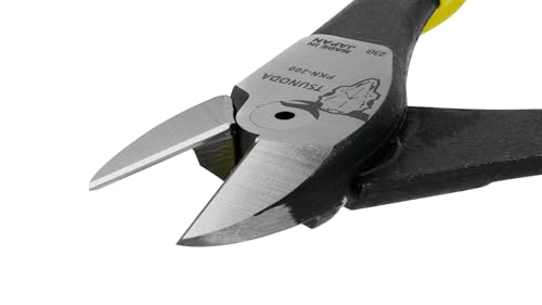 Tsunoda PKN-200, High-Leverage Heavy-Duty Diagonal Cutters, Wire Cutters, 8-Inch (200mm), Made in Japan - size: 8-inches PVC Dipped Handle