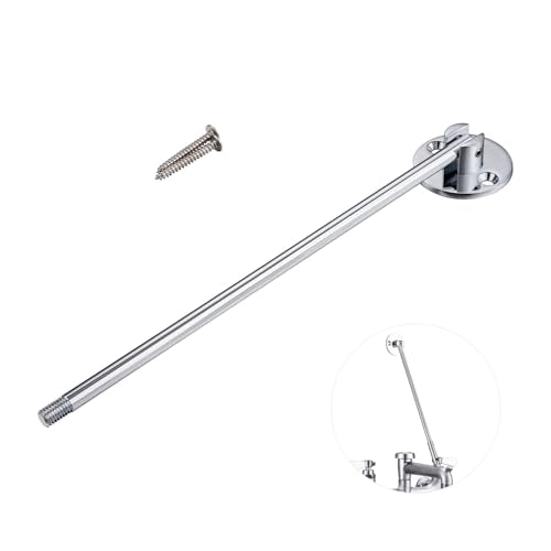 Mop Sink Faucet Support Rod Wall Bracket 180° Swing Installation Kit