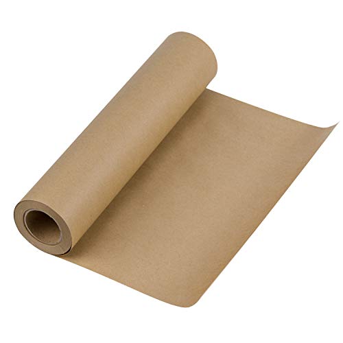 RUSPEPA Brown Kraft Paper Roll, 12"x 1200"(100'), Crafts Kraft Paper for Gift Wrapping, Poster Bulletin Board Arts Crafts, Bouquet Flower Wrapping, Table Covering Packing Shipping Dunnage & Parcel - color: Brown, size: 12" x 100'