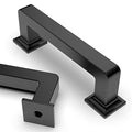 Asidrama 10 Pack 3 inch Matte Black Kitchen Cabinet Handles | Heavy-Duty Solid Zinc, 2 Screw Sizes, 3" Hole Center(76mm), Cupboards, Drawers, Dressers, Furniture, Hardware - color: Matte Black, size: 3" Hole Center(76mm)