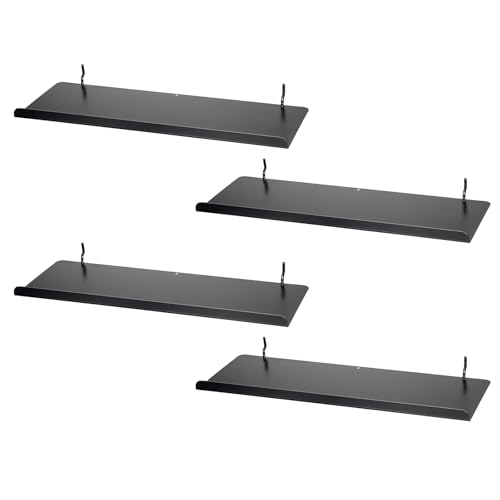 Kokone 4 Pack Metal Pegboard Shelves with Lip for 3/16 Inch(4.5mm) Paerture - size: 4 Pack