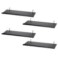 Kokone 4 Pack Metal Pegboard Shelves with Lip for 3/16 Inch(4.5mm) Paerture - size: 4 Pack