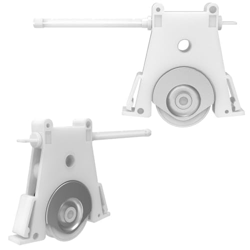 Gliding Screen Door Roller Assembly Fits for Andersen Upper #1997063 & Lower #1997310 (1991 to Present), 1-1/4" Nylon Concaved Wheels, Edge Adjustable (2 Pairs) (‎Lower Screen) - color: ‎Lower Screen