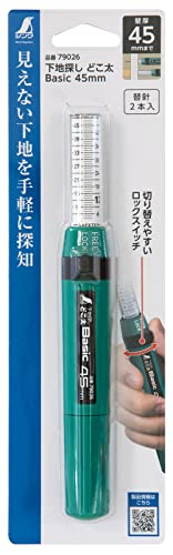 Shinwa Sokutei 79026 Basic, 1.8 inches (45 mm), Needle-type Ground Finder for Gypsum Board