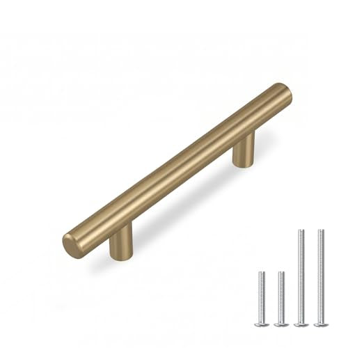 homdiy 15Pack 3in Cabinet Handles Champagne Bronze Kitchen Cabinet Pulls Drawer Pulls for Dresser Drawers - color: Champagne Bronze, size: 3in hole centers