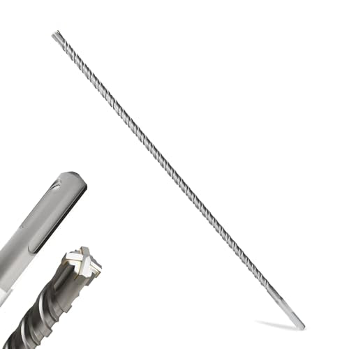 SDS Plus Rotary Hammer Drill Bits, (3/8"*18-9.5mm*460mm) - 4 Carbide Cutting Edges, Ideal for Masonry| Heavy-Duty Masonry |Hammer Drill Bits for Precision Drilling - size: (9.4mm*460mm)
