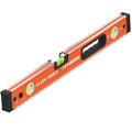 Klein Tools 93524MAG 24-Inch Box Level, Magnetic Box Beam Bubble Level, 3 Vials, High Visibility Orange, Aluminum Body, V-Groove and Magnet Track - size: 24-Inch Magnetic