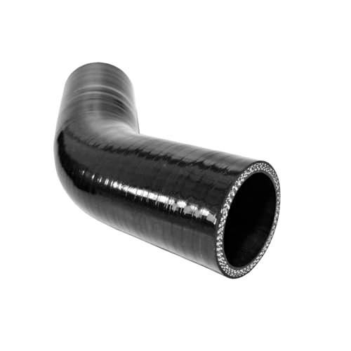 ID 1.5 inch 45 Degree Silicone Elbow Coupler Hose 4" Leg Length - color: Black 45, size: ID: 1.5" (38mm)