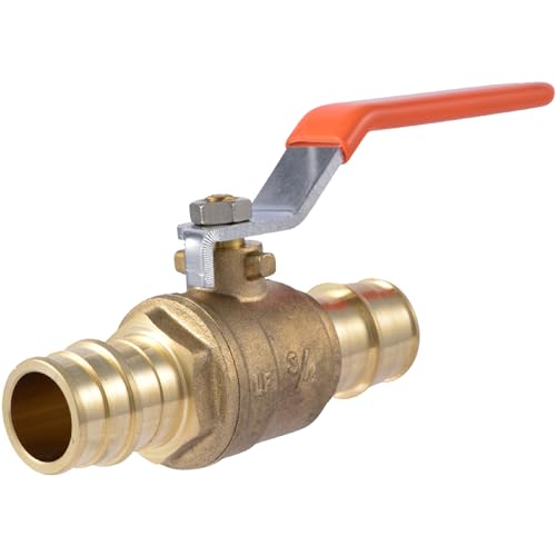 SharkBite 3/4 Inch Expansion Ball Valve for PEX-A Pipe, Brass Plumbing Fittings for PEX A Tubing, UAB22462LFA - size: 3/4 in.
