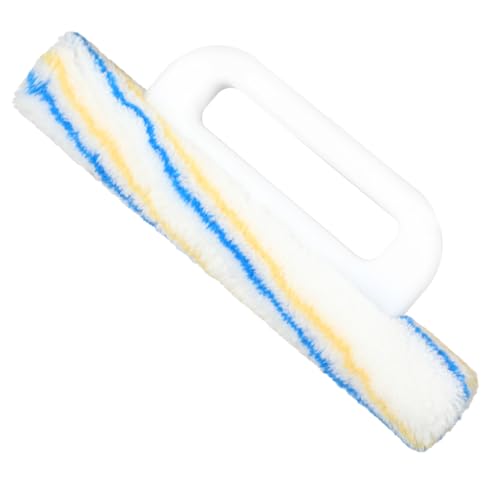 Lothee 12.4 Inch Woven Wallpaper Smoothing Tool Wallpaper Smoothing Brush with Handle for Delicate Wallcoverings