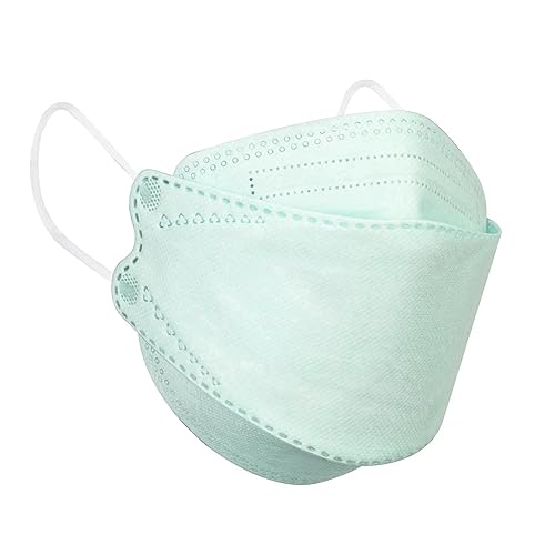 Borje KN95 Face Masks 50 Pack, Breathable Comfortable and Disposable KN95 Mask,Masks for Adults - color: Mint Green=50pcs