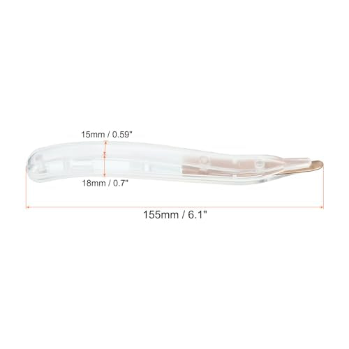 PATIKIL Staple Remover, Magnetic Staple Puller Desktop Removal Tool Cutting Tool for Office Home, Clear