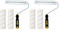 Bates- Paint Roller Kit, 9 Inch Roller Frame with 2 Microfiber Roller Covers, for Walls, Ceilings, Floors, and Home Painting (Pack of 2) - size: 3 Pcs (Pack of 2)