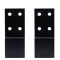 Bed Frame Legs Replacement Parts Bed Feet Furniture Support Leg Reinforcement Kit for Wooden Beds Table Cabinet Sofa Bolt-On Direct Replacement Straight Leg Replace Part Not Plastic Black 2 PCS 3inch - size: 3in
