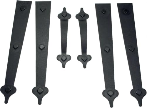 Household Essentials Garage Handle and Hinge Magnets – Decorative Magnetic Hardware Steel Doors, Easy Installation, Durable & Weatherproof, Set of 6 (Pack of 12) - size: Pack of 12, style: Standard Hinges